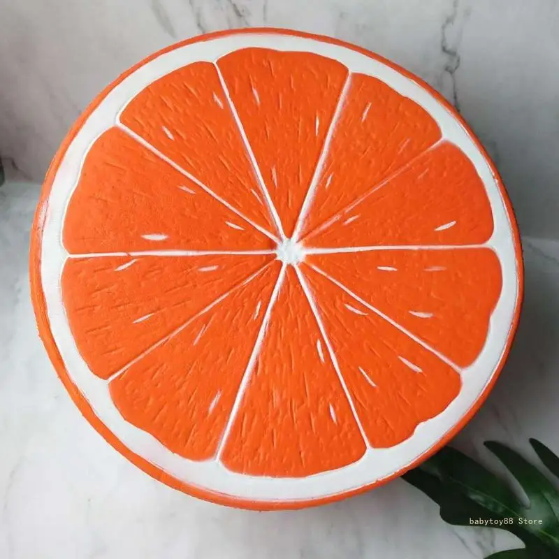 Y4ud brinquedos lento subindo para trás meia laranja bonito frutas aliviar o estresse presentes subindo creme macio