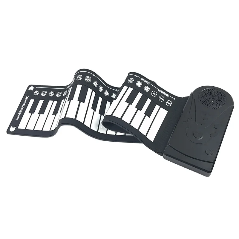 Custom 49-key Portable Fold-up Piano with Speakers, Suitable for Children and Beginners To Practice Musical Instruments