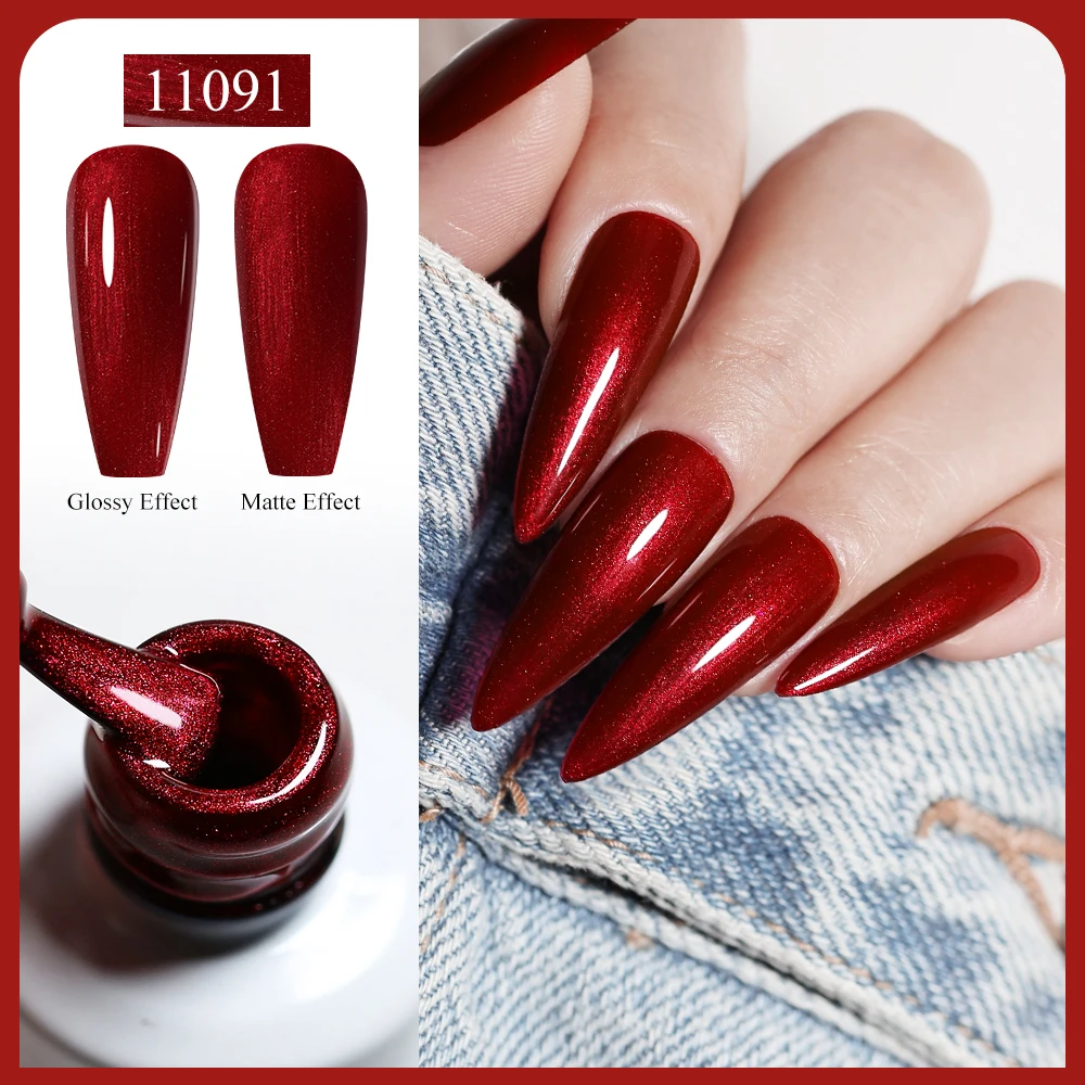 Arte Clavo Gel Nail Polish 15ml Red Colors Semi Permanent Soak off Base Top Coat UV Nail Art Gel Varnish Professional Supplies