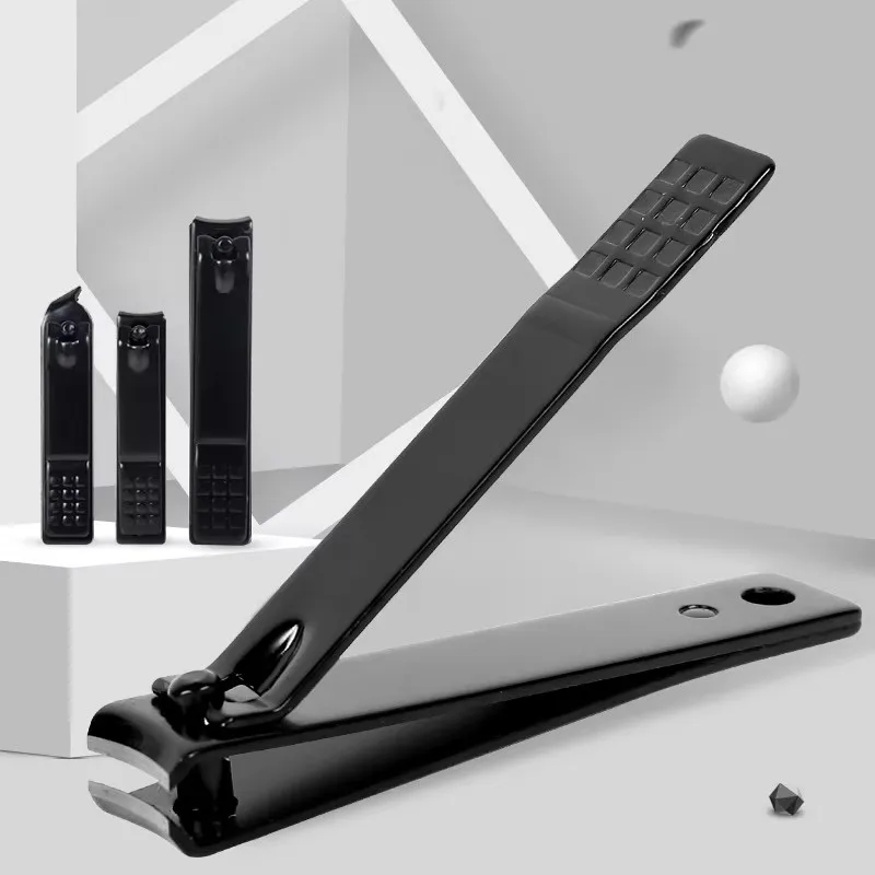 

1/2/3Pcs Black Nail Clippers Stainless Steel Nail Cutter Thick Scissor Plier Toenail Fingernail Professional Manicure Trimmer