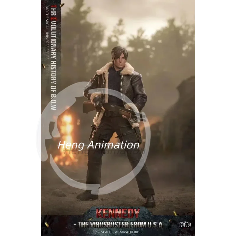 Na stanie, model 'Patriot' Biohazard 4 Leon S. Kennedy od Patriot Studio, skala 1/12, ruchoma figurka akcji, zabawka kolekcjonerska, prezent