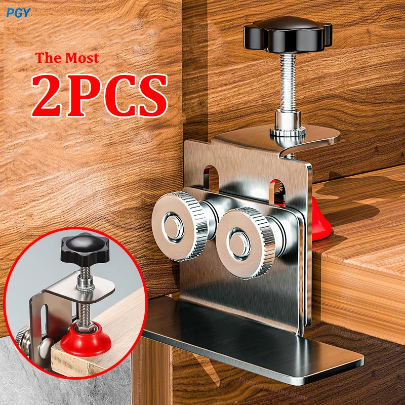 

2/1PCS Cabinet Door Installation Tool Hardware Kit Easy Install Kit Cabinet Frame Bracket - DIY Cabinet Install fixture bracke