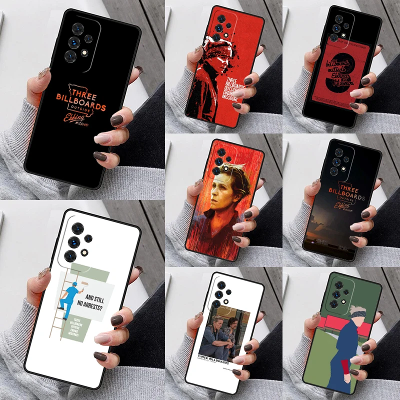 Three Billboards Outside Ebbing Phone Case For Samsung S23 S21 S20 FE S24 S22 Ultra Note20 S10 S9 S8 Plus A40 A52 A12 A13 A53