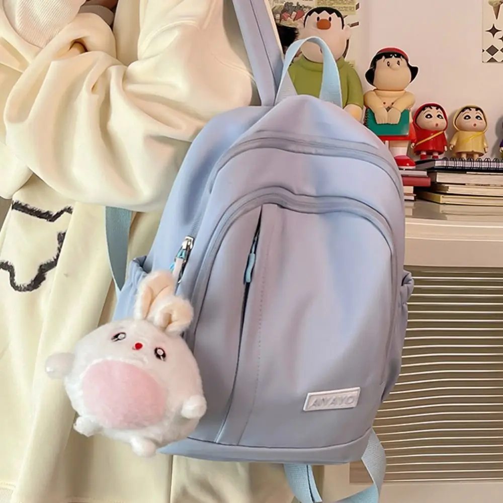 Large Handbag Waterproof Students School Bags Ins Multi Pockets High School Backpacks Nylon Cartoon Teenage Shoulder Bags Girl