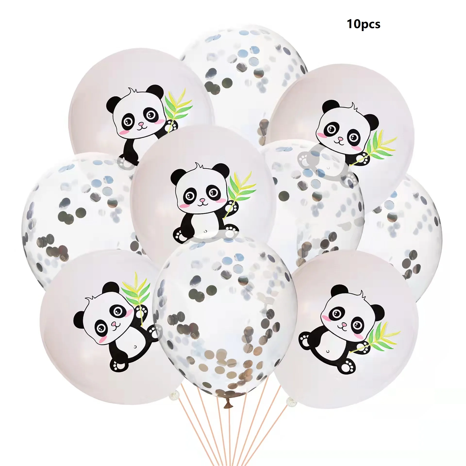 Cartoon Animal Black 32inch Foil Number Balloon Set Star Panda Children Birthday Party Decoration Baby Shower Kids Animal Ballon