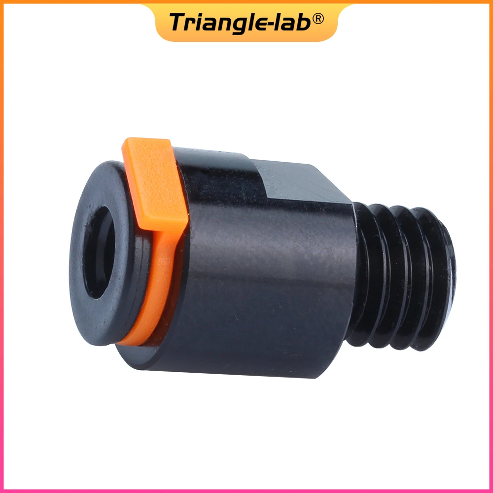 Conector neumático de latón trianglelab C, rosca M8 para extrusora Bowden para extrusora PRUSA MINI, conector neumático de tubo PTFE de 4MM