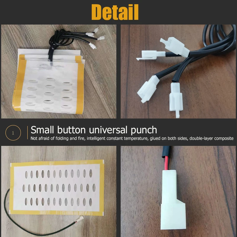 Car Seat Heater Universal 12V Carbon Fiber Heated Winter Pad Seat Covers Seat Heater Kit Semi-composite Heating Cushion