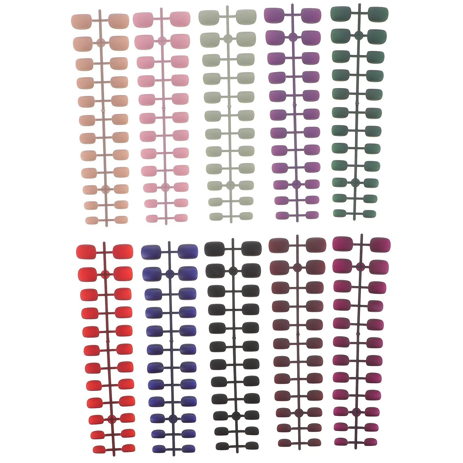 

240 шт. накладных ногтей, короткие, из АБС-пластика, многоразовые, не выцветающие, элегантные цвета, для свадьбы, выпускного, свиданий, DIY маникюра, салона, дома