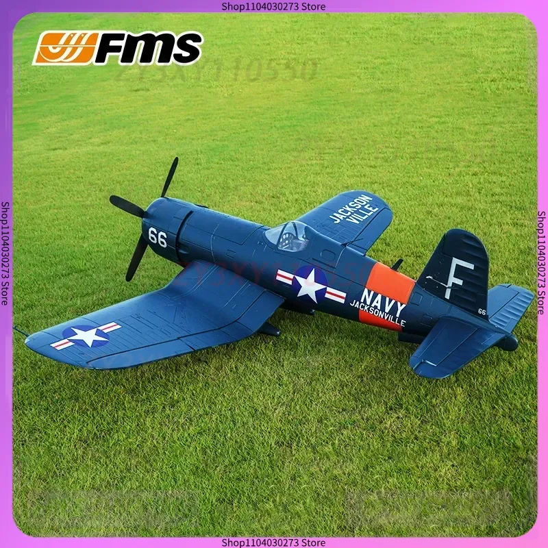 

Fms1700mm F4u V3 Пиратский радиоуправляемый самолет, большая собранная модель с фиксированным крылом, истребитель, 4-лопастной пропеллер, атака, военная модель, игрушка