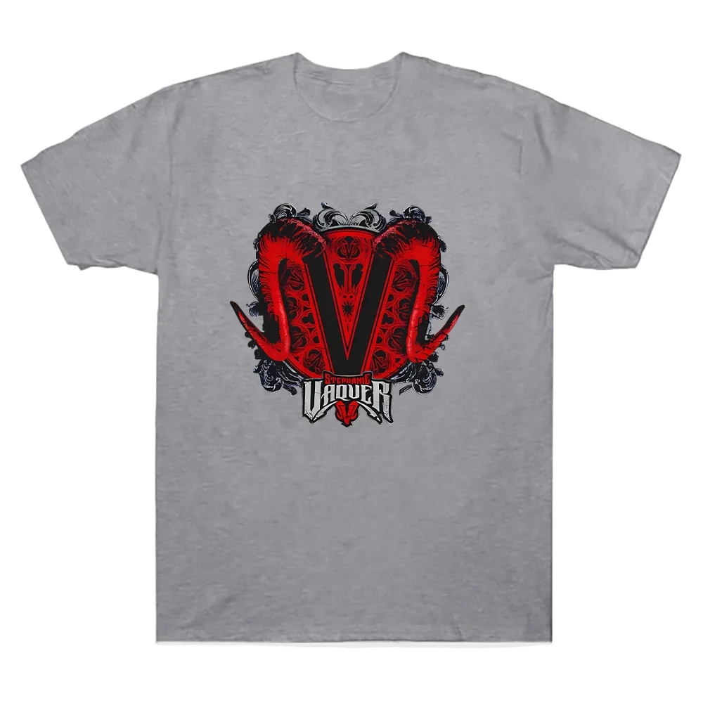 المرأة ستيفاني فاكر الخامس شعار تي شيرت الصيف القطن عالية الجودة تي شيرت ملابس للرجال شارع العليا المتضخم الشارع الشهير القمم #4