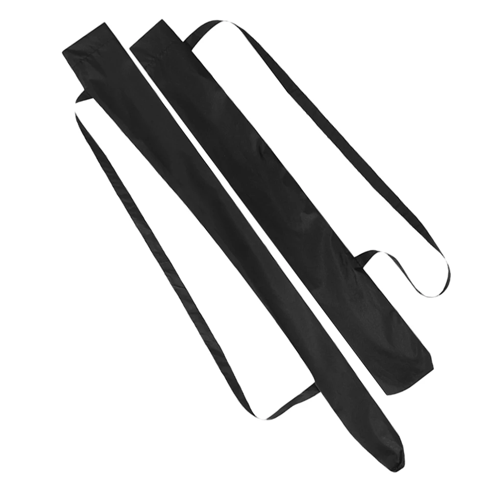 

2 Pcs Umbrella Cover Protective Umbrellas for Rain Single Strap Protector Black Polyester Travel