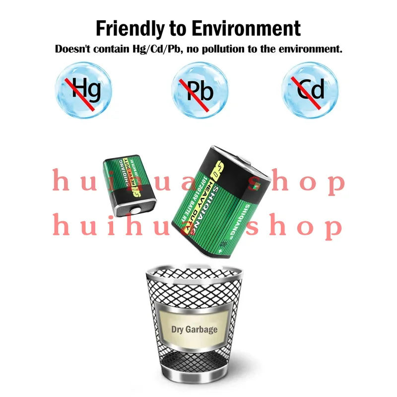 2 قطعة 10F20 15 فولت بطارية الكربون الزنك 220A B154 DH554 GP220 ل أنبوب راديو التناظرية الفولتميتر خطوط اختبار Everedy 411