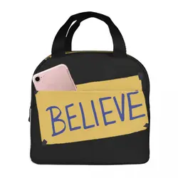 Ted Lasso-Believe Lunch Bags Insulated Bento Box Portable Lunch Tote Resuable Picnic Bags Cooler Thermal Bag for Woman Kids