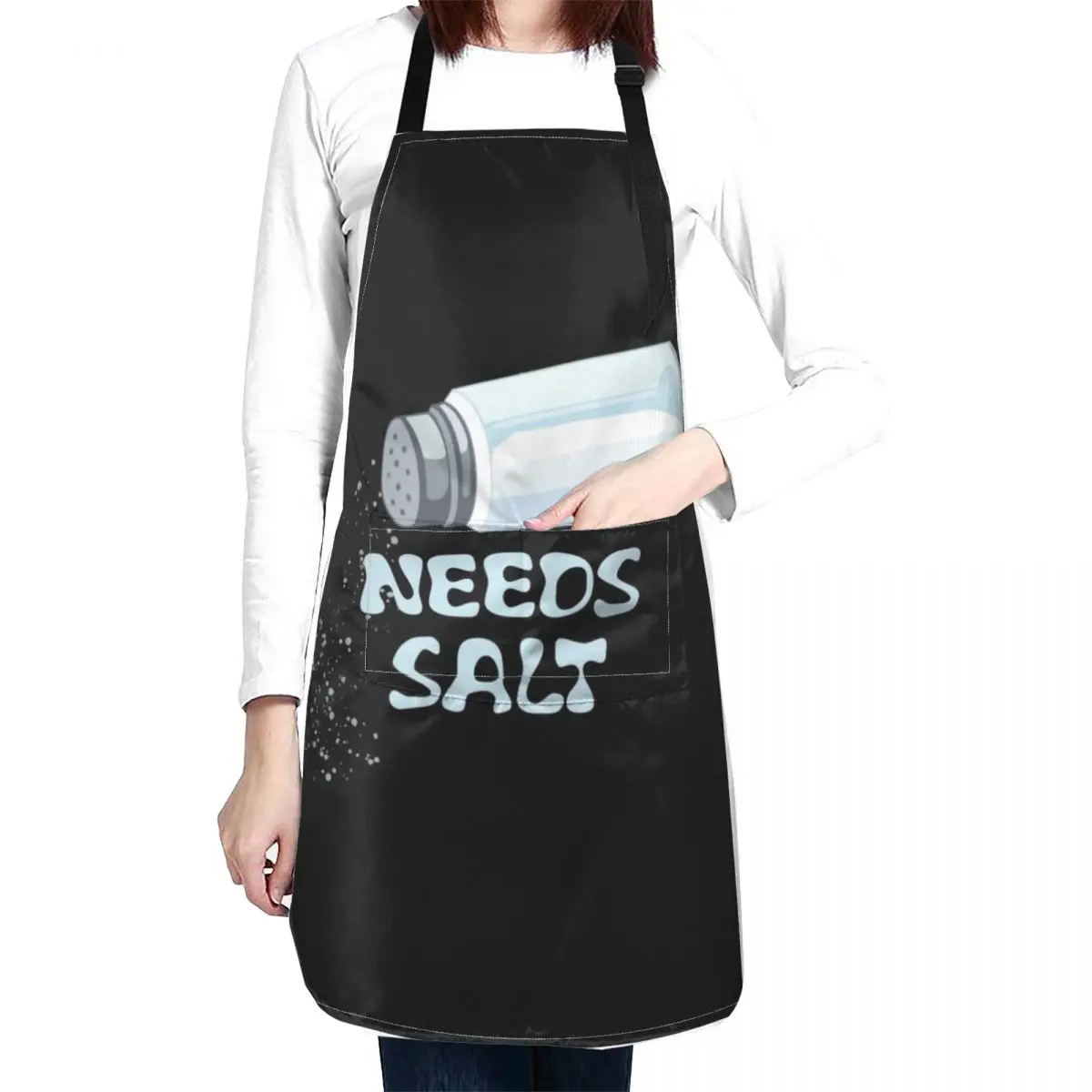 Needs Salt Apron kitchen gadgets Novelties Kitchen And Home work ladies Men gift Apron