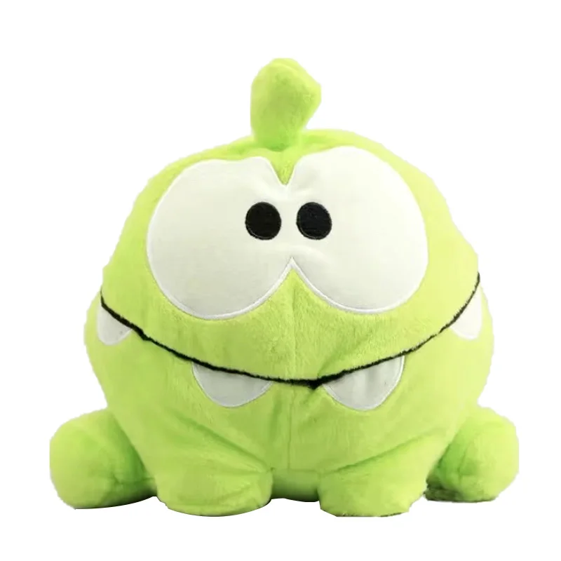 1pc 20cm jeu chaud dessin animé couper la corde Om Nom grenouille verte peluche animaux jouets enfants jouets enfants Collection cadeau