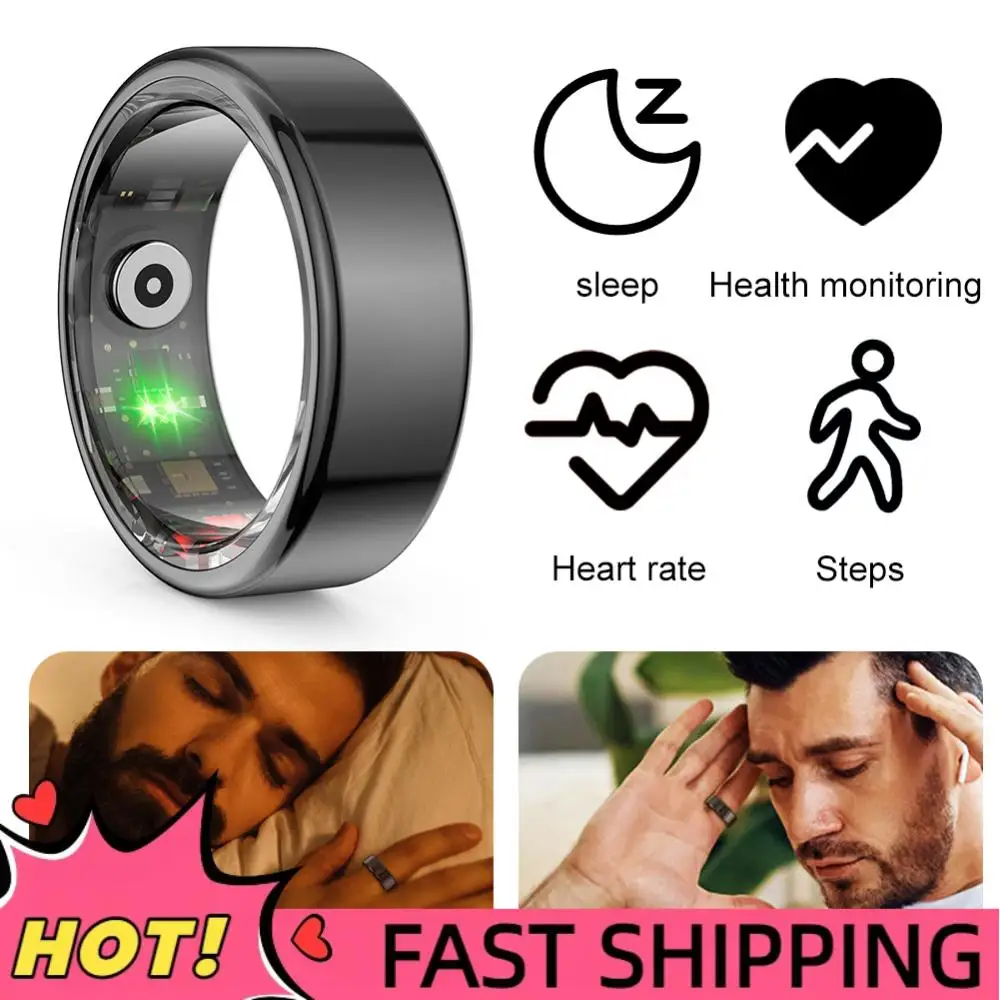 

Умное кольцо R02 с мониторингом сна, Bluetooth 5.0, трекером сердечного ритма, водонепроницаемостью IP68 и 5ATM, носимое устройство для Android и iOS