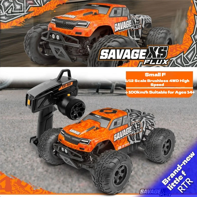 

HPI Savage XS Flux 1/12 Scale 4WD RC Car Remote Control Electric Off-Road Vehicle Toy for Hobbyists 160325
