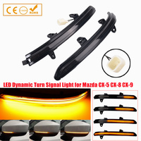 LED Dynamic Turn Signal Light For Mazda CX-5 KF CX-8 CX-9 TC 2018-2019 Side Wing Rearview Mirror Indicator Sequential Blinker