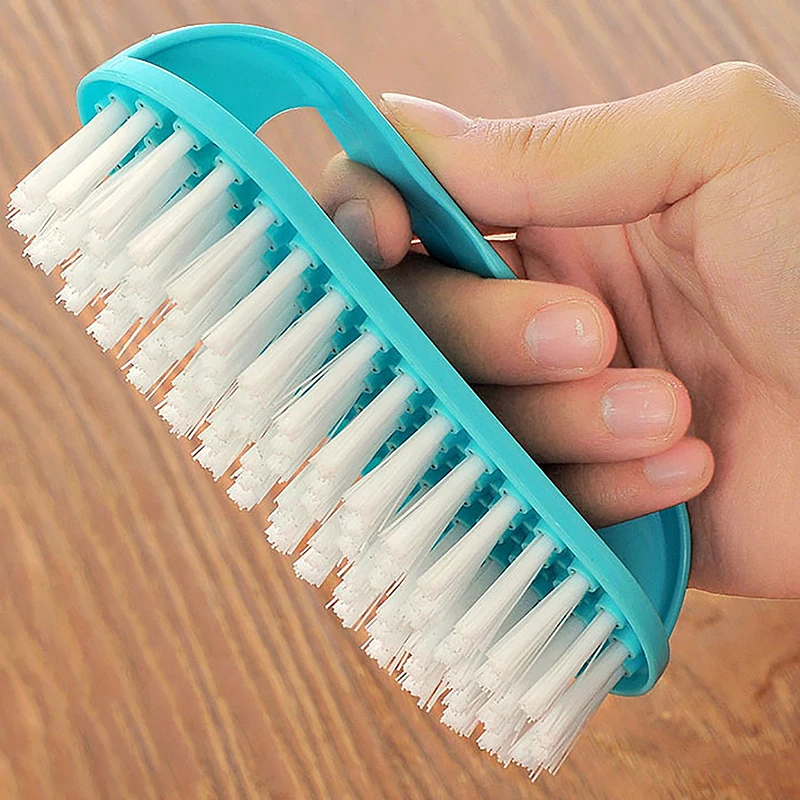 Brosse à récurer aléatoire à poils souples, brosse à récurer portable en plastique pour le linge, les vêtements et les chaussures, les mains et les livres, 1PC