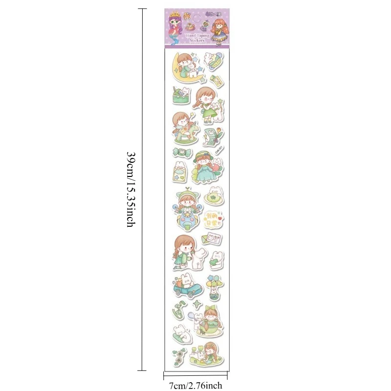Cartoon Cute Stickers Waterproof Stickers Student Journal Scrapbooking No-Cut Stickers 12 Zodiac Series