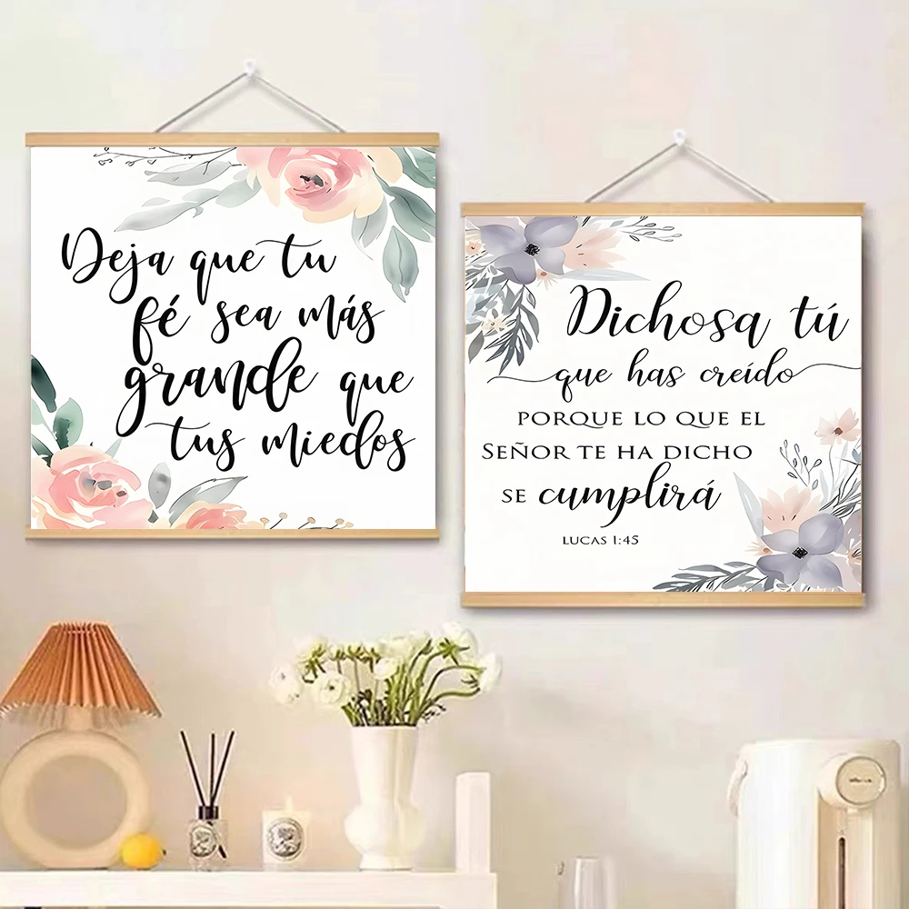 Solid Wood Hanging Paintings Inspirational Posters Wall Art Decor, For Living Room, Bedroom Decor, Office Kitchen Garden Decor