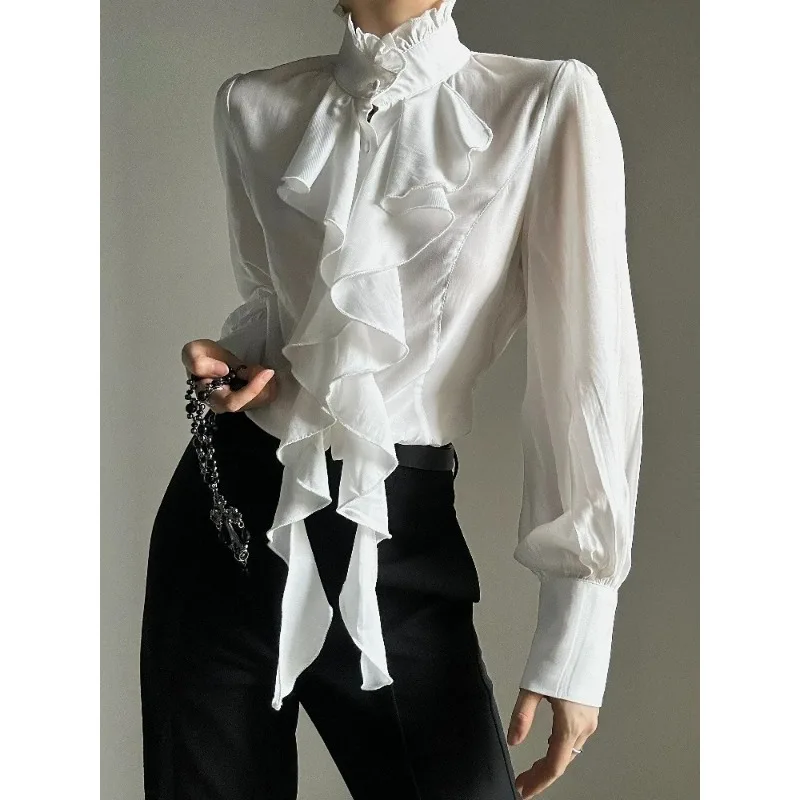 

Женские комплекты брюк из 2 предметов в британском стиле, повседневная японская блузка в стиле Харадзюку + свободные винтажные черные брюки, американские винтажные костюмы 2000-х годов