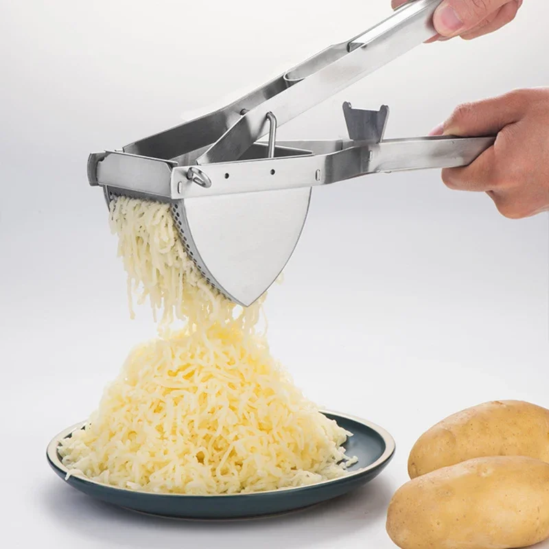 

Stainless Steel Detachable Manual Potato Masher Ricer Fruit Pumpkin Carrot Masher Press Tool