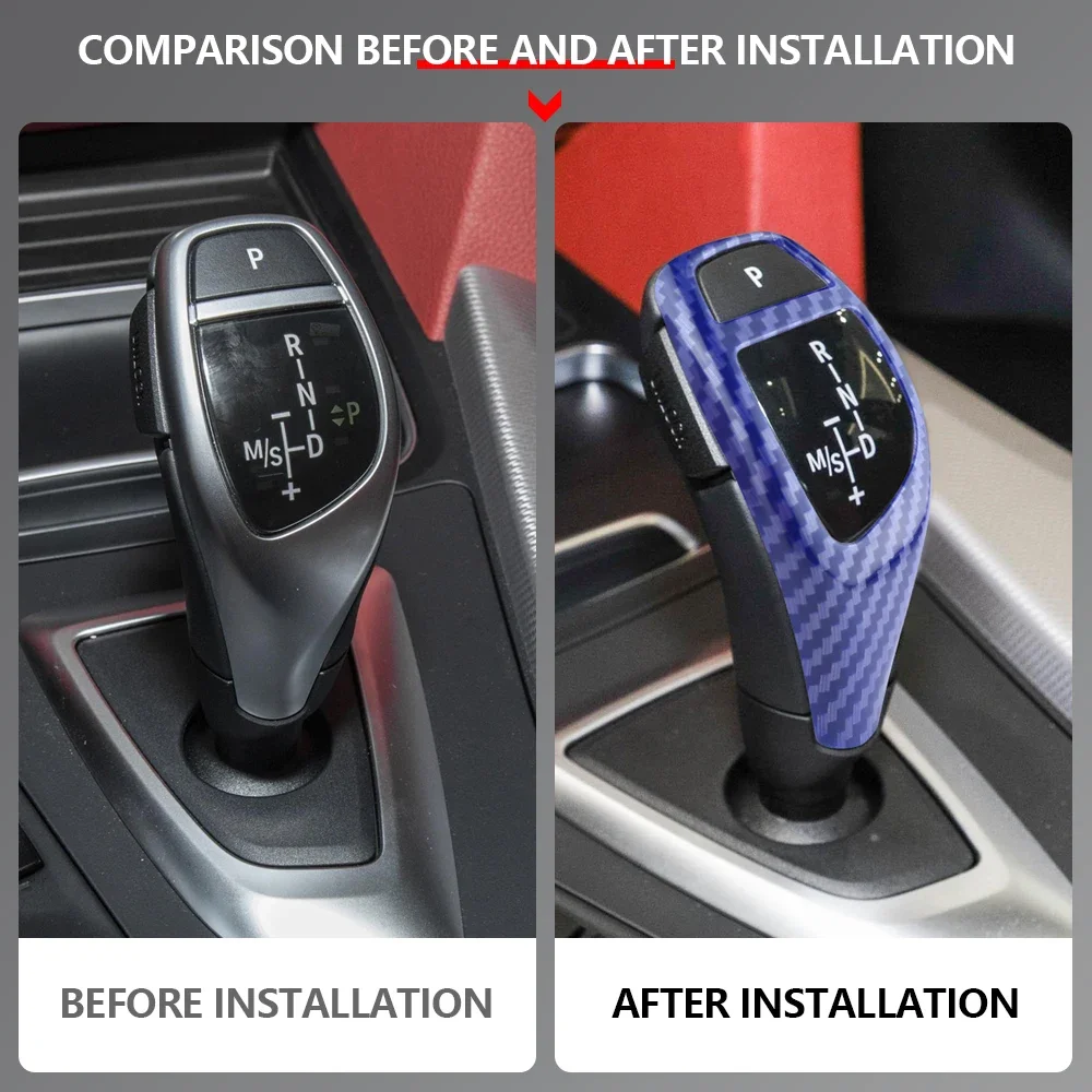 Car Gear Head Shift Knob Cover for BMW F20 F30 GT F34 F10 X3 F25 X4 F26 X5 F15 X6 F16 Handball Trim Sticker Accessories