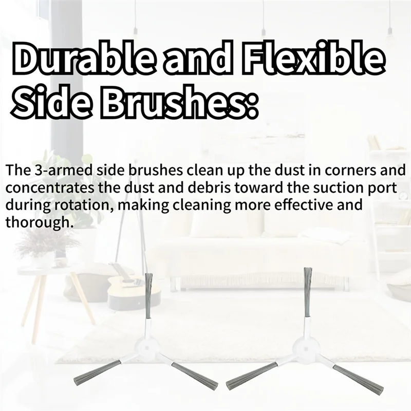 TKOH-For Dreame L10s Pro Ultra Heat Robot Vacuum Cleaner Main Side Brush Hepa Filter Mop Cloth Dust Bags Parts