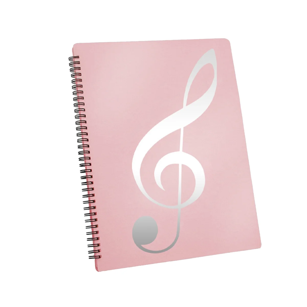 Sheet Music Folder, 60 Pages Capacity,Sheet Music/Holder,Fits Letter Size A4, Writable & Detachable (Pink)