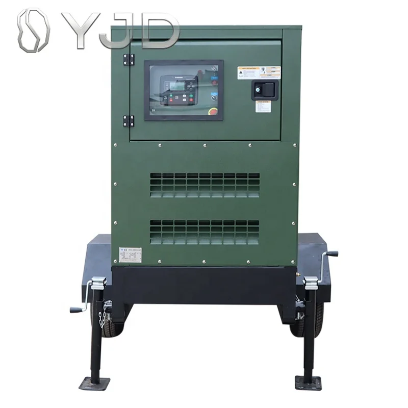 40kw 30kw Portable Trailer Type Diesel Generator 50Hz/60Hz Three Phase for Construction