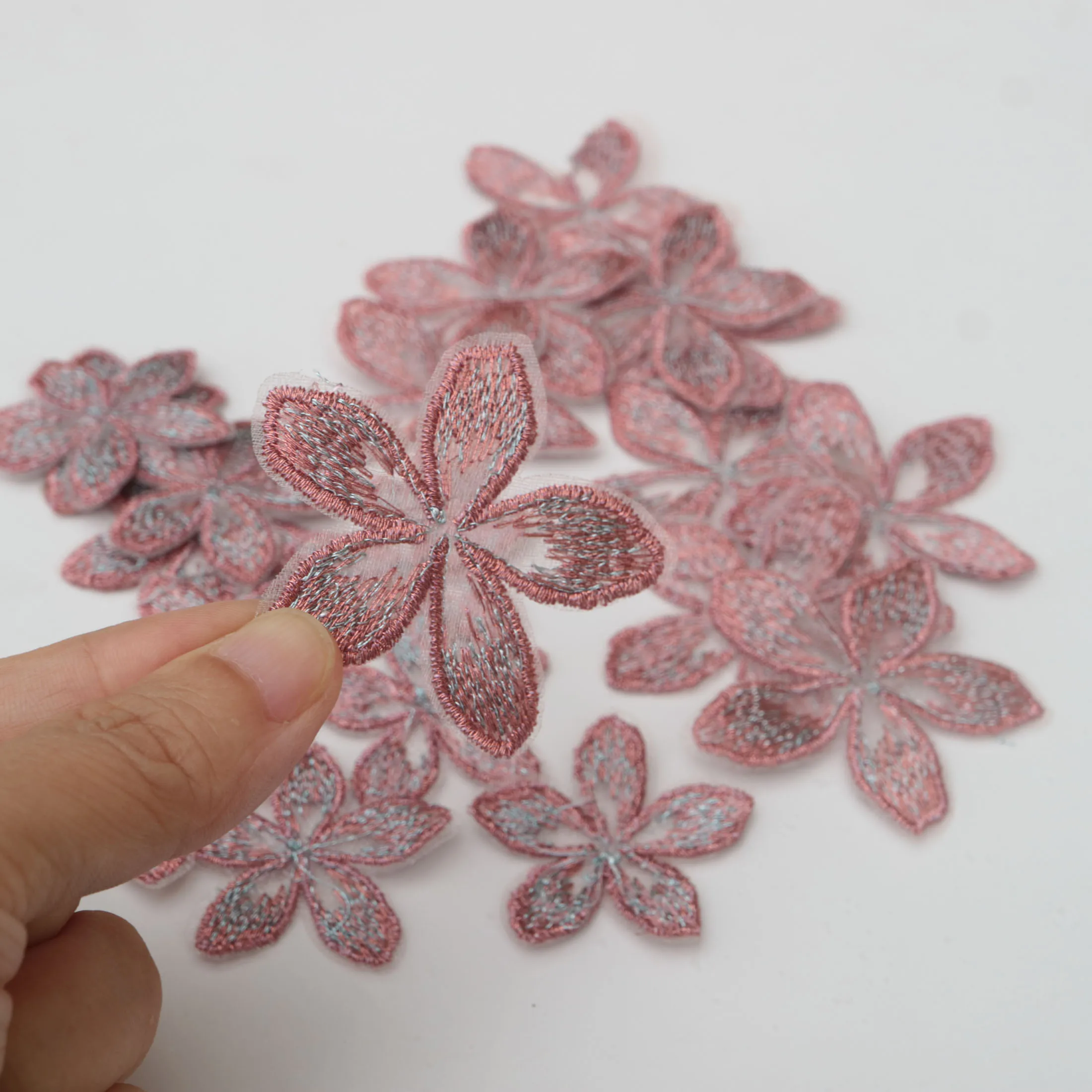 20pc/lot diy sewing craft supplies embroidery flower Patches for clothing Floral patches for bags decorative parches appliques