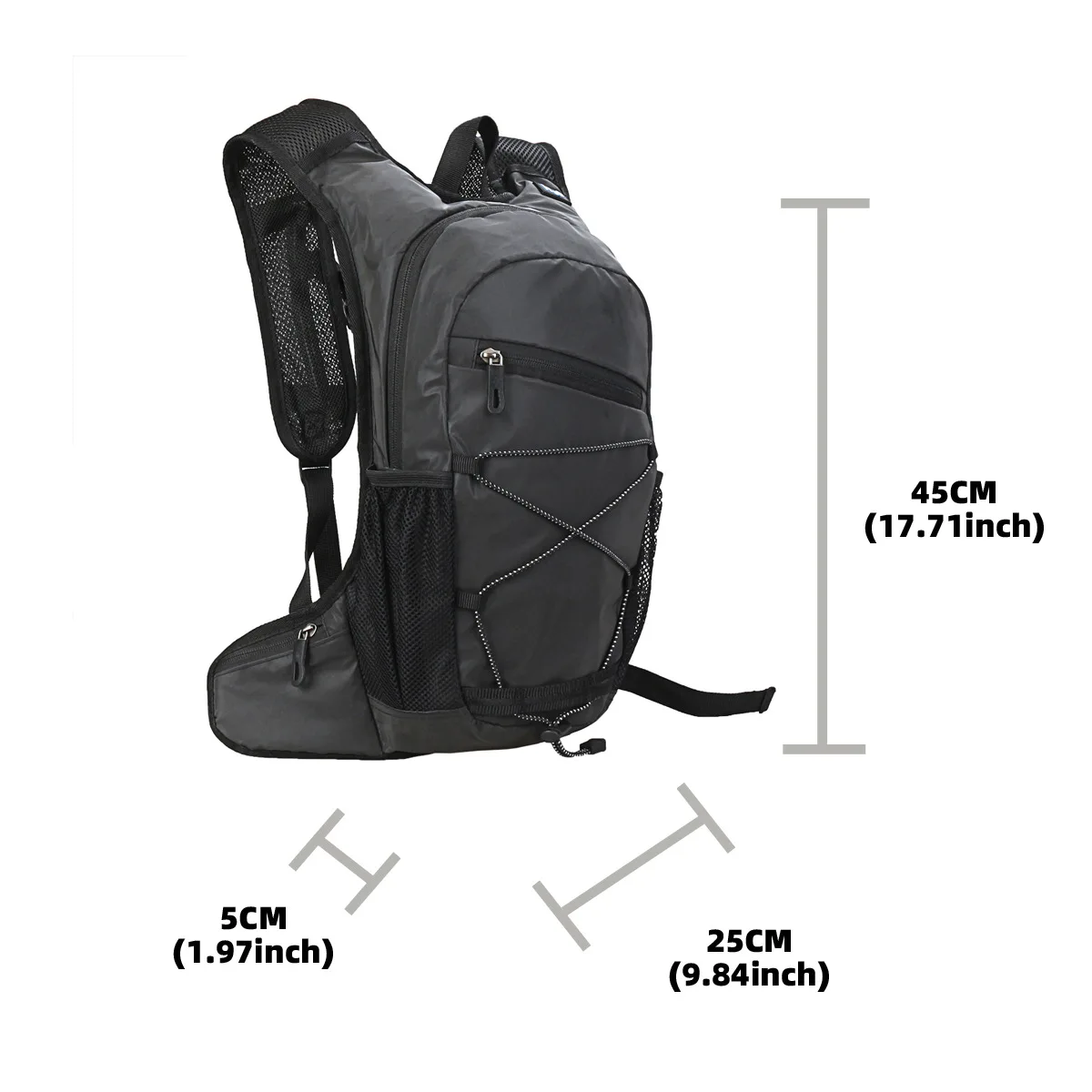 Reflective riding backpack self outdoor hikinglarge capacity sports motorcycle cross-country running backp