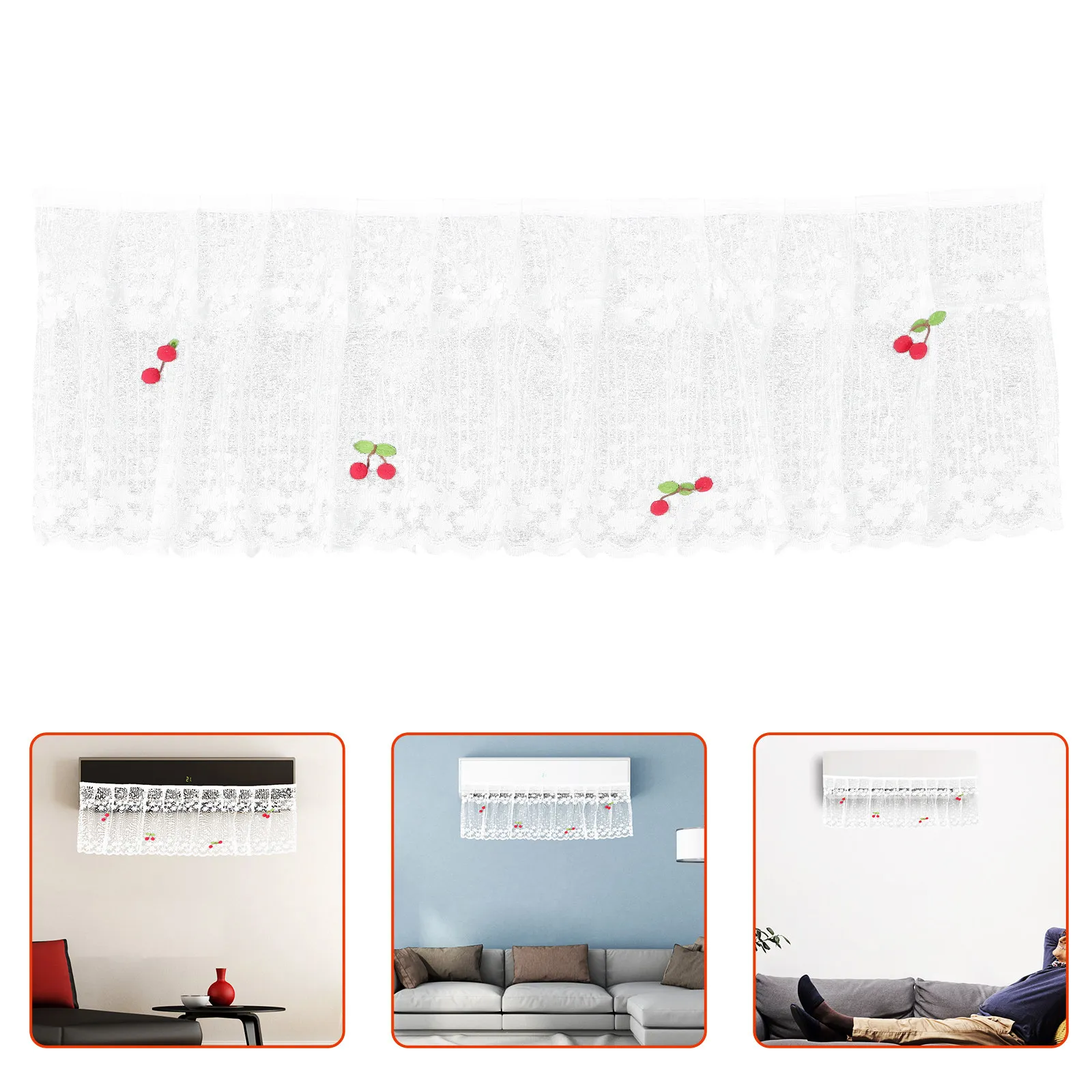 Air Conditioner Windshield Curtain Polyester Anti Direct Blowing Cover for Office Home Nursery Ac Replacement Accessory