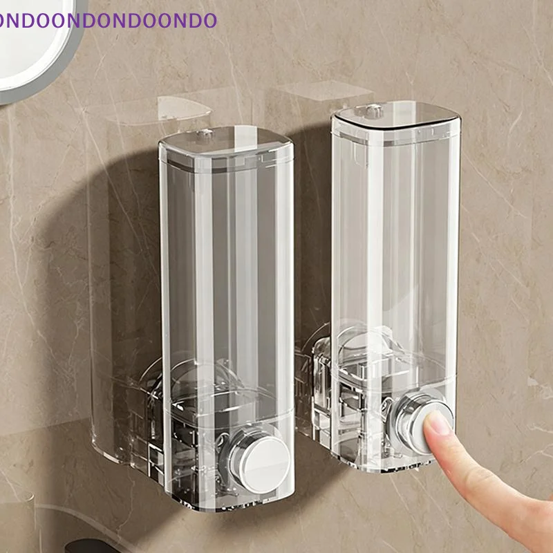 Transparent Wall-Mounted Hand  - Home Bathroom Wall Soap Dispenser ulasan dan harga