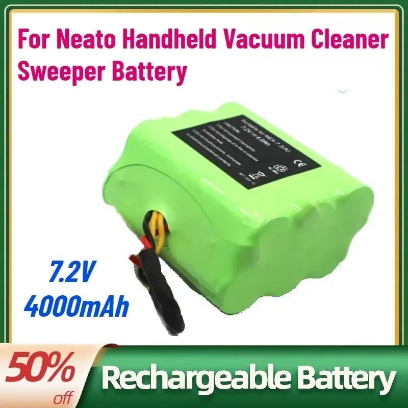 

High-Quality New 7.2V 4000mAh Rechargeable Batteries for Neato Handheld Vacuum Cleaner Sweeper Battery Sold By Manufacturer