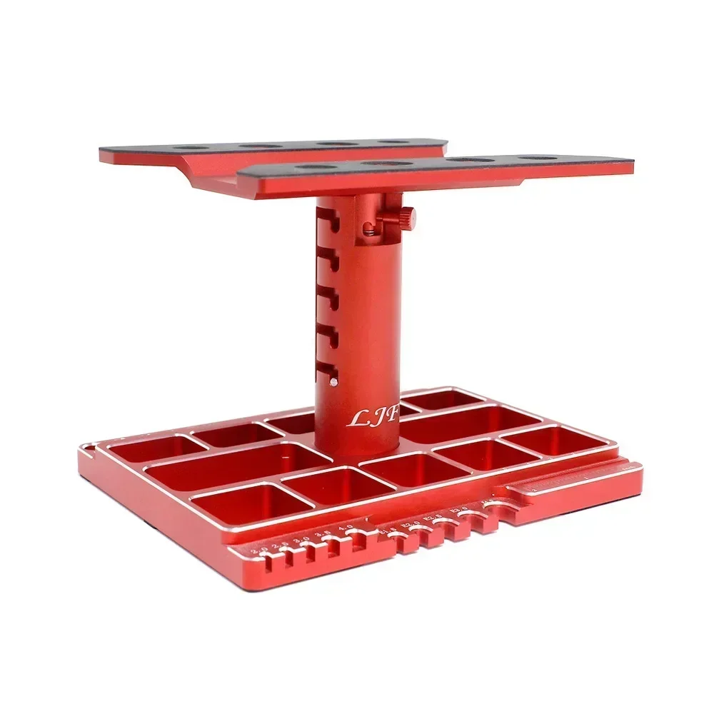 Metal Repair Station Work Stand Assembly Platform for 1/10 1/8 1/12 RC Car TRX-4 Axial SCX10 II RC Crawler Tamiya HSP