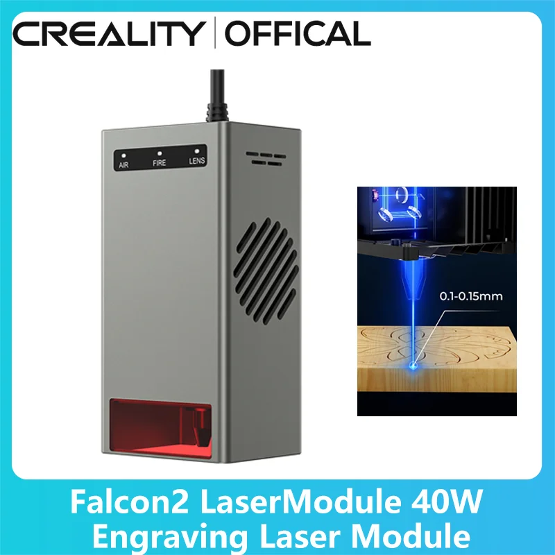 CREALITY Official Falcon2 40W Laser Head 455±5mm Blue Light Module for Laser Engraver Wood Cutting CNC DIY Woodworking Tools