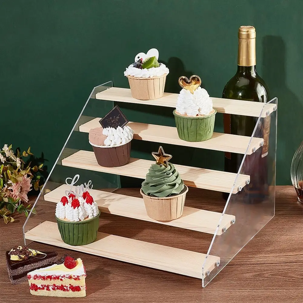 

2/3/4/5Layer Acrylic Storage Display Rack Transparent Large Capacity Doll Figures Model Shelf Ladder Type