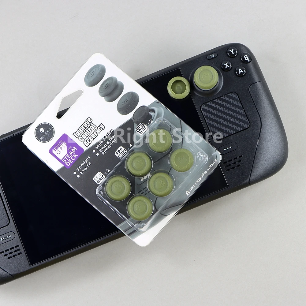 1 مجموعة سيليكون الإبهام قبضة مجموعة للبخار سطح السفينة Thumbstick التناظرية عصا غطاء لوحدة التحكم باخرة