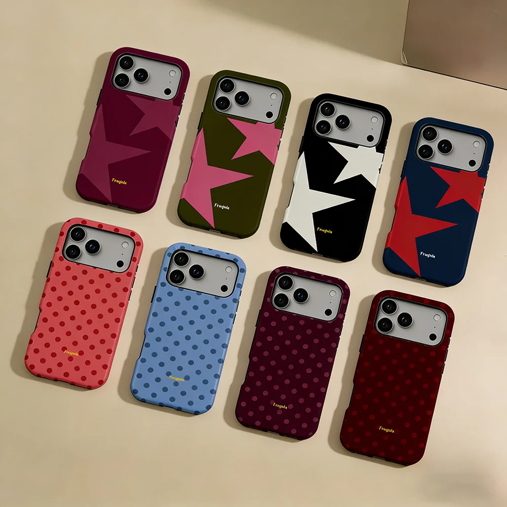 Phone Cases Burga - Fragola Stars Polka Dots Telefoonhoesje voor