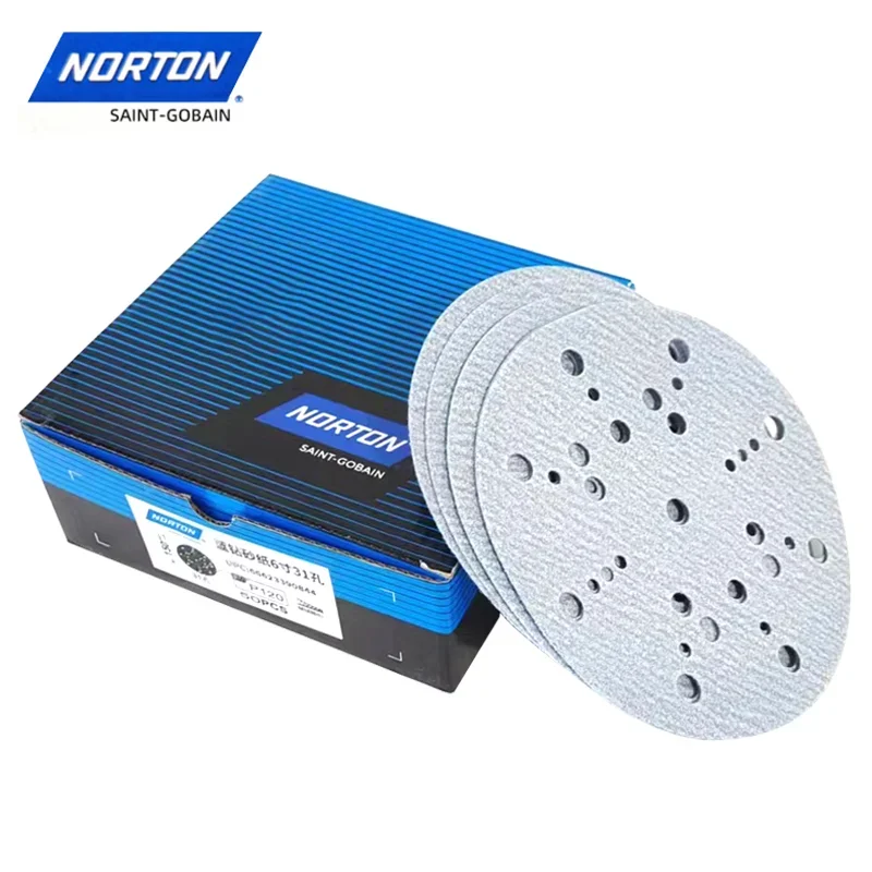 

U.S. NORTON Saint-Gobain 6-inch Ceramic Sandpaper Car Wood Metal Grinding Abrasive Dry Sandpaper