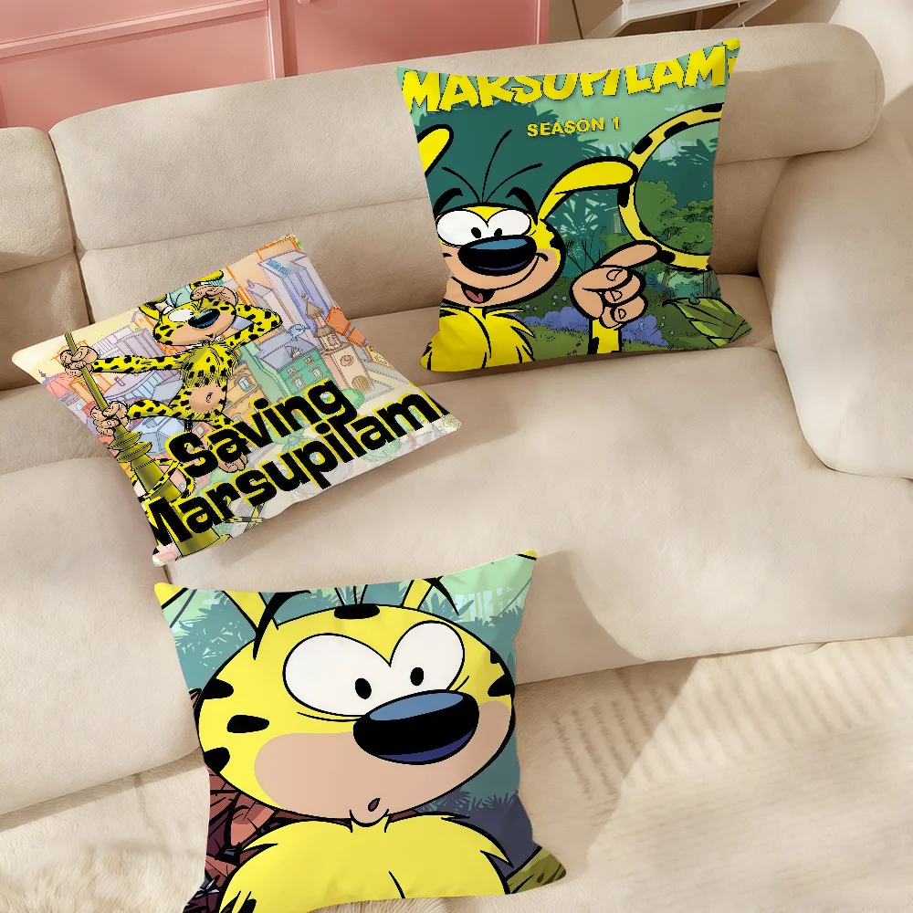 M-marsupilami Kissenbezug, geeignet für Schlafzimmer, Wohnzimmer, Autos, zur Dekoration von Wohnräumen.