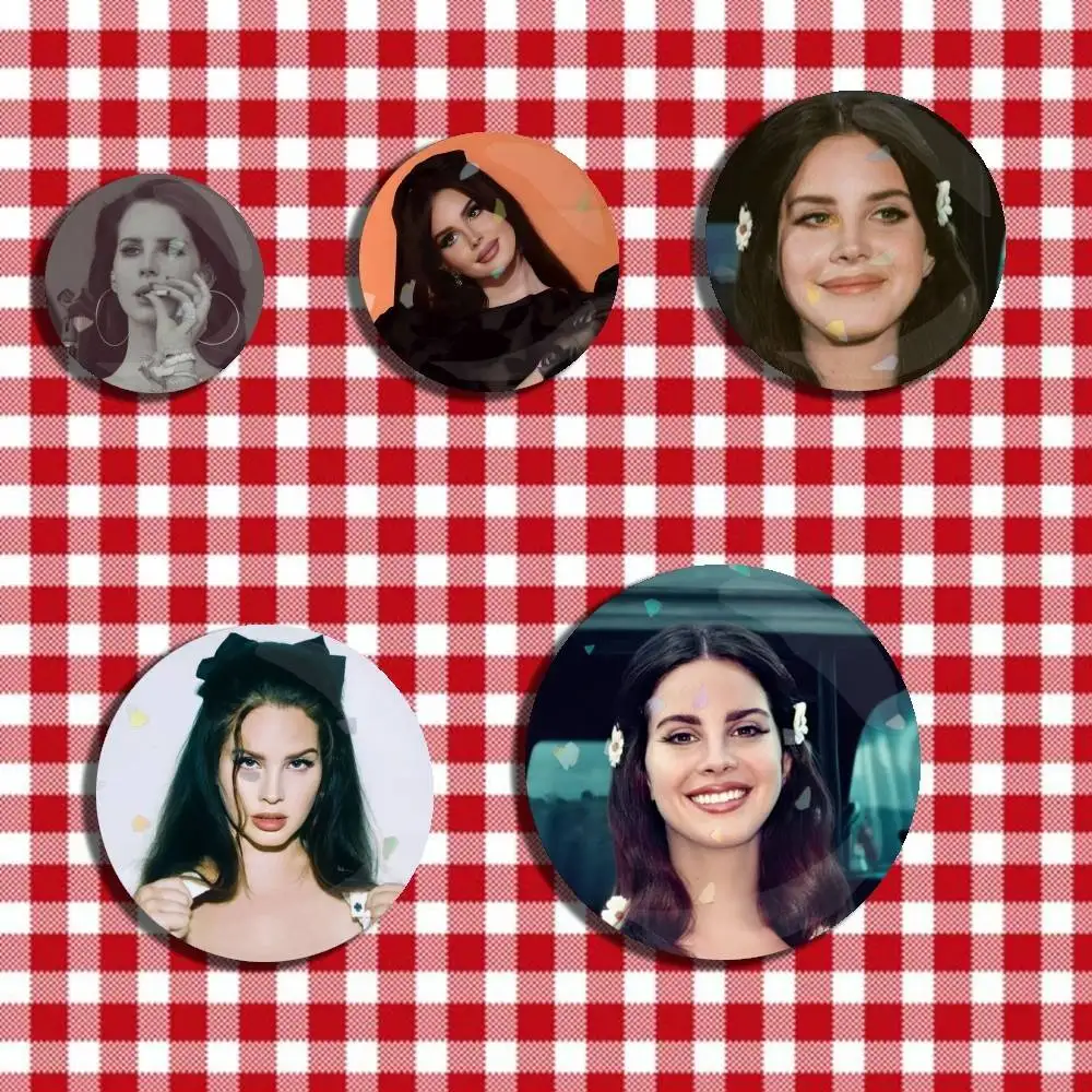 

Sad Girl L-Lana Del Rey Stove Laser Badge Creative Pins Brooch for Bag Clothes Hat Decor Gifts Fans Collect
