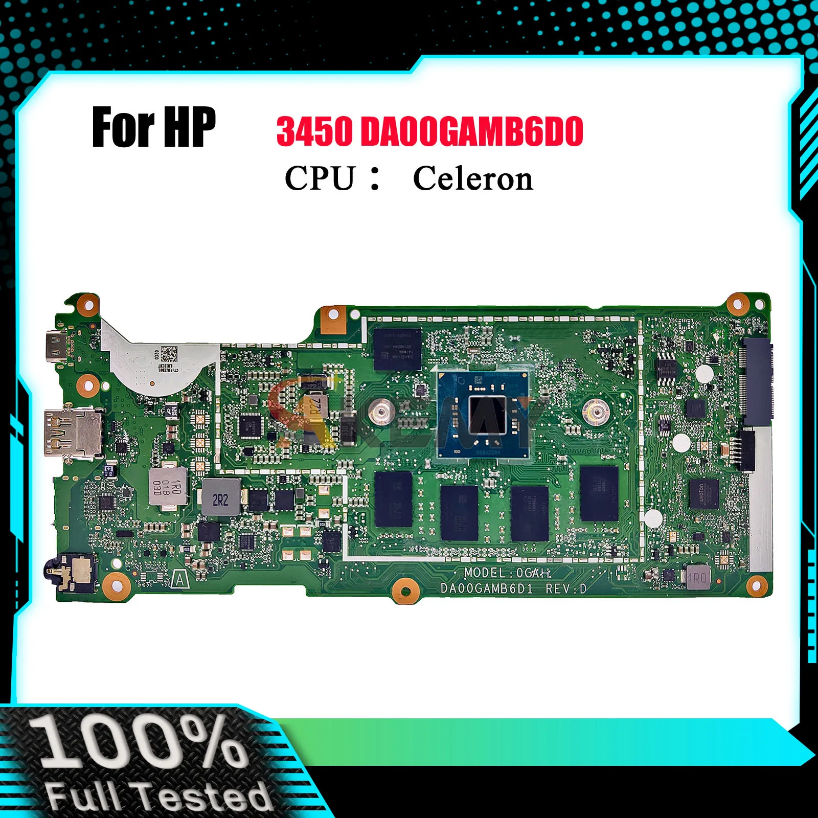 

DA00GAMB6D0 для ноутбука HP Chromebook 14 G6, материнская плата L90424-001 с процессором N4020, протестировано в порядке
