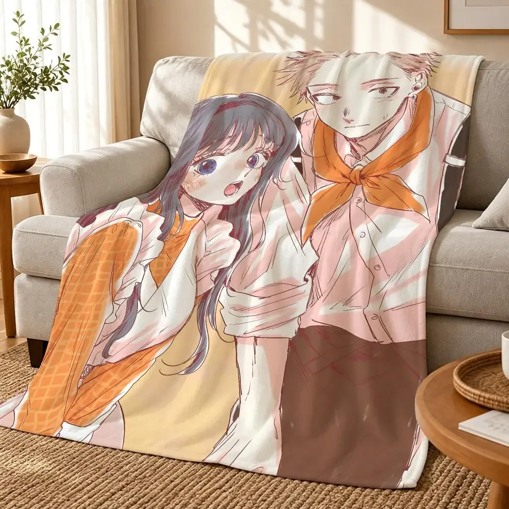 The Fragrant Flower Blooms with Dignity Throw 240g flannel blanket, suitable for sofas, beds, offices, exquisite gift blankets