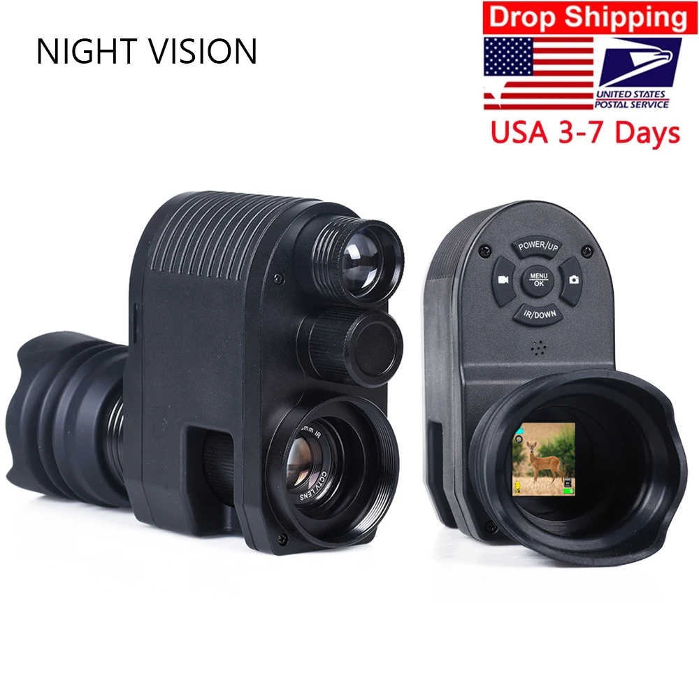 

Digital Night Vision Monocular Scope Camera Video Photo Recording Riflescope Optical Sight Infrared Camera for Darkness Hunting