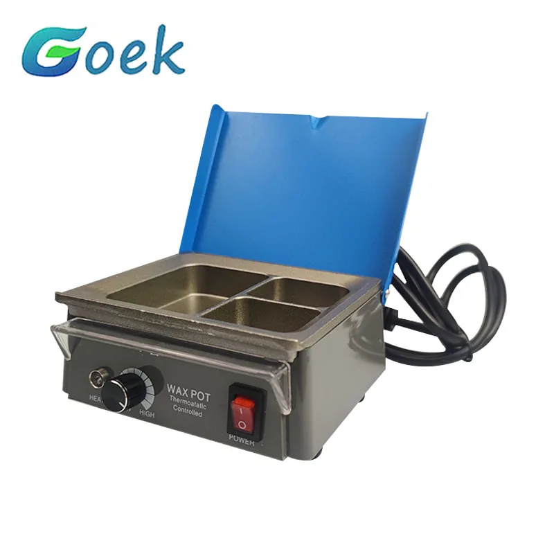 Dental Wax Pot Three-slot Melting Device Thermoregulation 30-130℃ 300W For Dentistry Technician Lab Tool Supplies Equipment