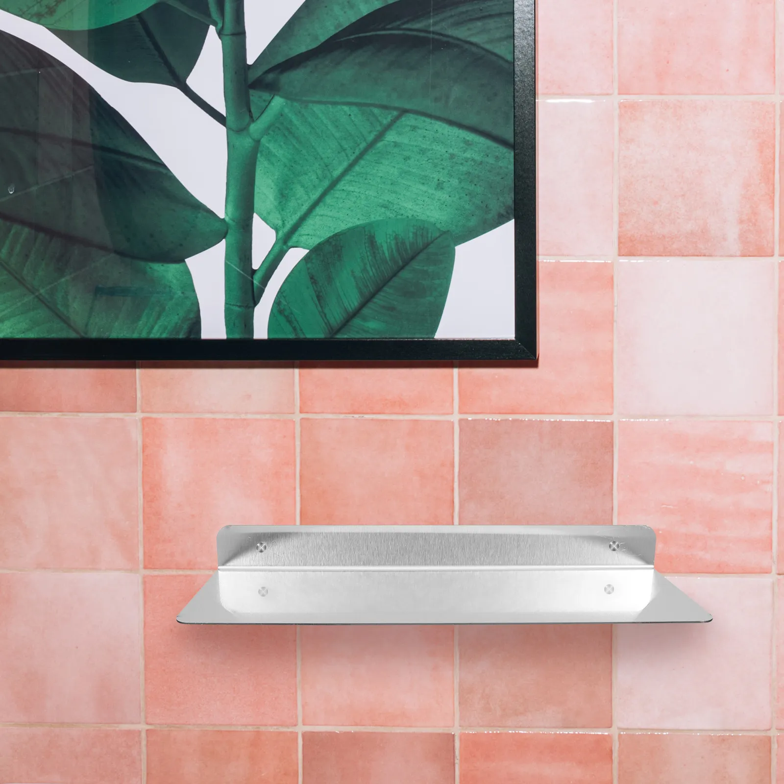 Wall Mounted Storage Shelf Stainless Steel Floating Heavy Duty Rack Space Saving Kitchen Bathroom Decorative Display Ledge