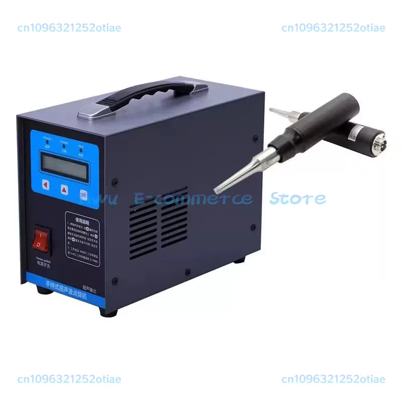 1000W 28KHz 0-15mm handheld ultrasonic with two welding heads Portable plastic welding machine Plastic welding machine 220V BB